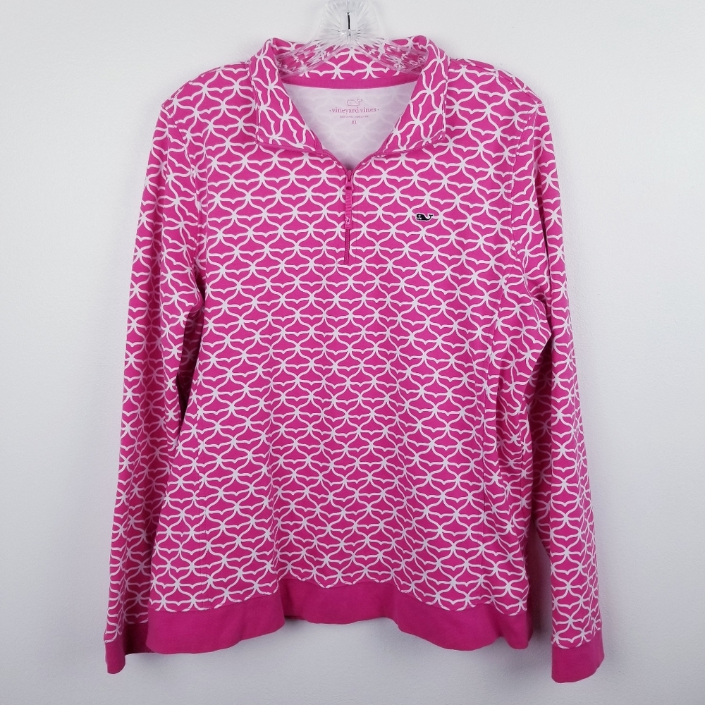 Vineyard Vines 1/4 Zip Collared Sweatshirt XL